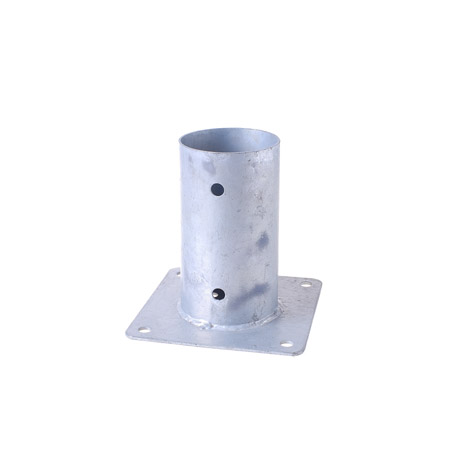 GWCY0004 Screw-Fixed Round Post Holder/Sleeves with Reinforced Base Plate