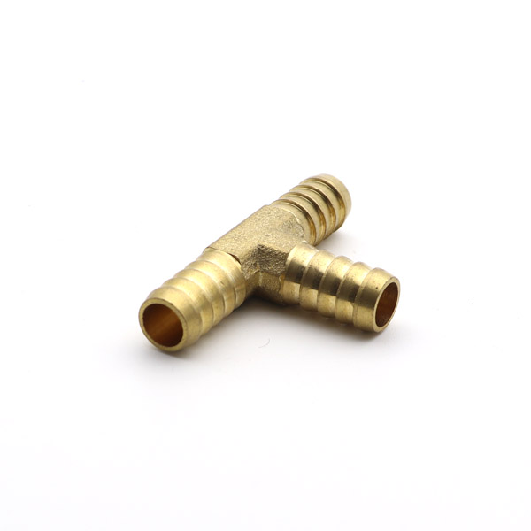 GWQX00012T Turning Type Brass Pipe 3 Way Fitting Hose Barb plumbing pipe fittings