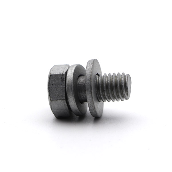 GWZH0037 Hot dip galvanized Hex Head safty bolts  with washers and nuts